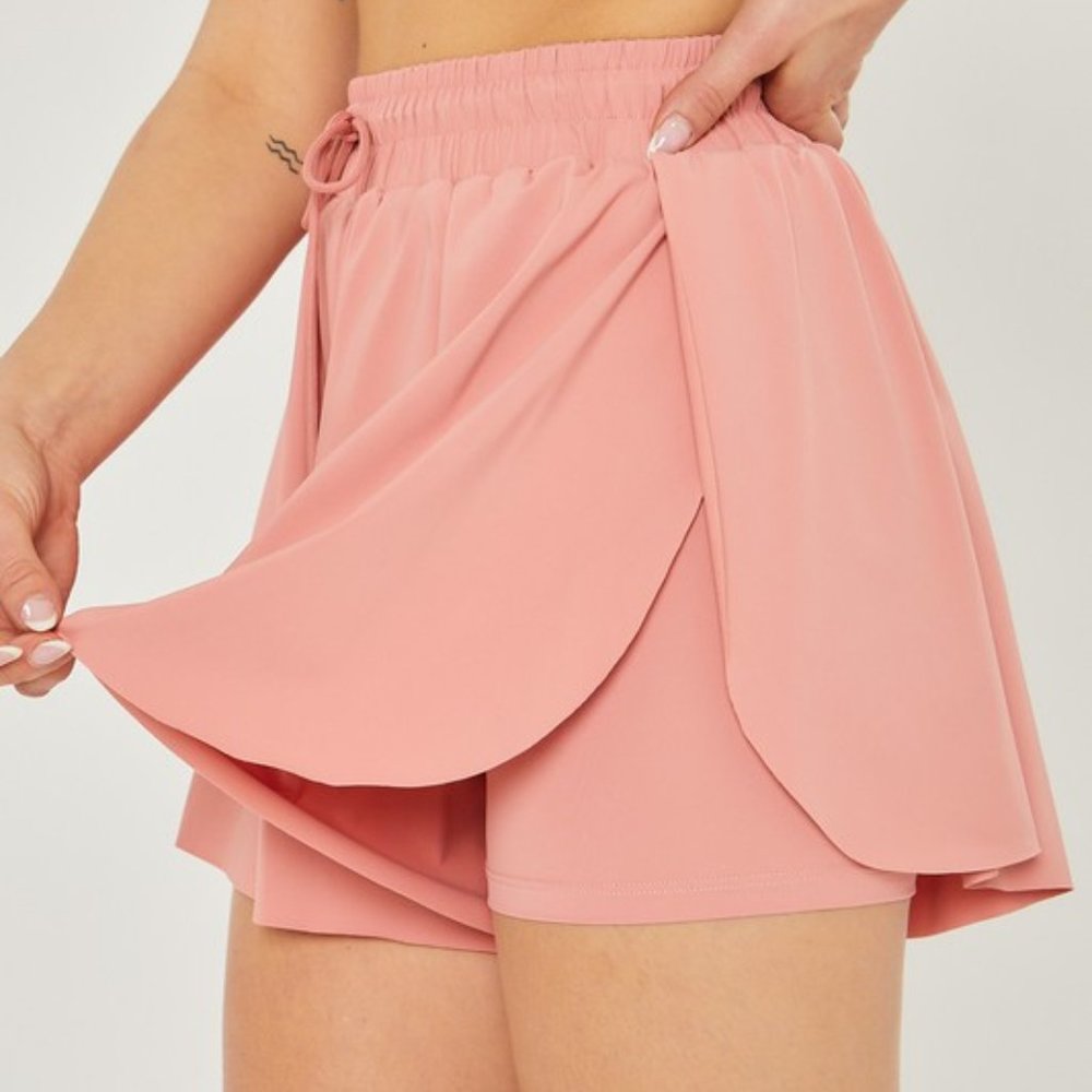 Two In One Drawstring Shorts